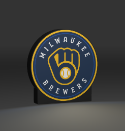 Brewers Circle200 LED light box – custom 3D printed – Lit Layer Creations
